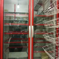 یک دستگاه یخچال دو در شیرینی پزی و مغازه