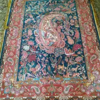 فرش تمام ابریشم زرع ونیم|فرش|گلبهار, شهر جدید گلبهار|دیوار