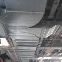 کانال سازی داک اسپلیت تهویه کولر دریچه دودکش