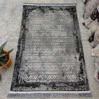فرش ماشینی۱/۵و۴و۶و۹ متری مدرن فانتزی نقره‌ای مشکی|فرش|تهران, بازار|دیوار