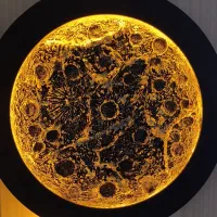 تابلو ماه و ساعت