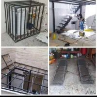 پله آهنی،پله گرد،پله معلق، نرده پله،حفاظ آکاردئونی|مصالح و تجهیزات ساختمان|مشهد, نوید|دیوار