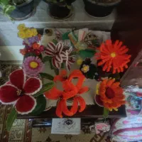 گلدان های کاموایی