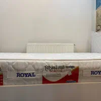 تخت یک و نیم نفره (عرض ۱۲۰) همراه با تشک طبی|تخت و سرویس خواب|ری, اقدسیه|دیوار