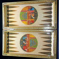 تخته نرد و صفحه شطرنج خاتم ( مجلس بزم قاجاری )|اسباببازی|تهران, تهرانسر غربی|دیوار