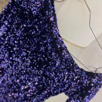 لباس مجلسی پولک‌پولک خاص  یک‌بار پوشیده شد