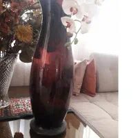 گلدان شیشه ای ۶۰ سانت بنفش تیره|صنایع دستی و سایر لوازم تزئینی|تهران, سازمان برنامه جنوبی|دیوار