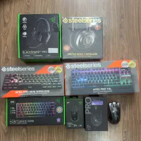 موس کیبورد هدست ریزرrazerلاجیتکlogitech استیل سریز