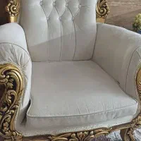 مبلمان استیل ۹نفره به همراه جلو مبلی|مبلمان خانگی و میز عسلی|تهران, مخصوص|دیوار