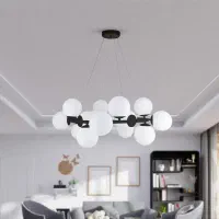 لوستر ۱۶ شعله مولکولی چشمه نور