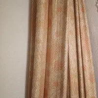 پرده حصیری بامبو طرح دار