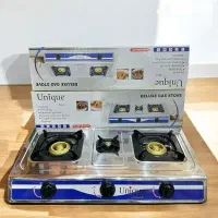 اجاق گاز یونیک رومیزی سه شعله فندک دار اصل آکبند