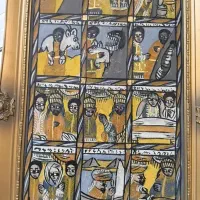 تابلو نقاشی آنتیک. حبشی عتیقه|کلکسیون اشیاء عتیقه|تهران, ایوانک|دیوار