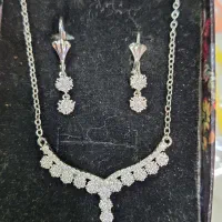 نیم ست نقره ای رنگ ثابت ضدحساسیت