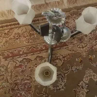 دوعدد لوستر یکی سه شاخه و یکی تکی
