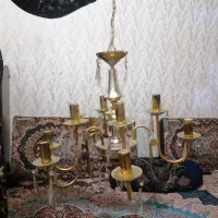 2عددلوسترطلای بدلیل تغیرخانه میفروشم|لوستر و چراغ آویز|کرمانشاه, |دیوار
