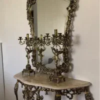 آینه شمعدان برنز