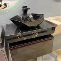 روشویی مشکی طلایی ستاره|لوازم سرویس بهداشتی|اصفهان, مصلی|دیوار