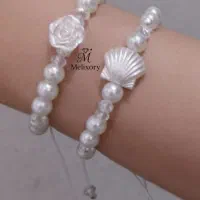 دستبند مرواریدی صدف و رز|بدلیجات|تهران, جیحون|دیوار