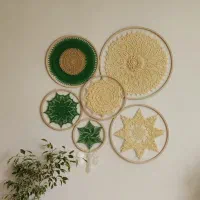 دیوارکوب (ماندالاهای ) دستبافت|صنایع دستی و سایر لوازم تزئینی|نجف‌آباد, مزرعه طالب|دیوار