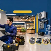 همکاری با تکنسین تهویه و اسپیلت