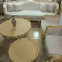 مبل کوئین فرانسوی حصیری|مبلمان خانگی و میز عسلی|رشت, خمیران زاهدان|دیوار