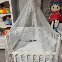 تخت نوازاد تخت کنار مادر و گهواره|تخت و صندلی بچه|پاکدشت, پاکدشت (مامازند)|دیوار