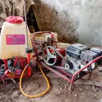 سمپاش و روبین روی شاسی و سمپاش دوشی موتوری