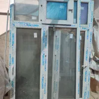 ۲ عدد پنجره دوجداره پی وی سی با شیشه
