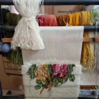 تابلو فرش نصف بافته شده|تابلو فرش|یزد, |دیوار