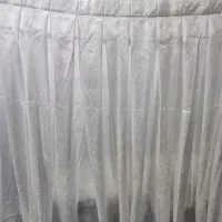 پرده حریر شاین سفید|پرده، رانر، رومیزی|تهران, دژکام|دیوار