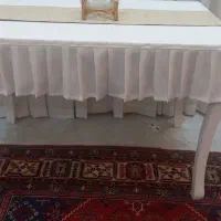 میز نهار خوری سفید تمیز|میز و صندلی غذاخوری|ری, شهرری|دیوار