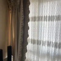 پرده گیپور طول ۳متر عرض ۲.۷۰ در حد نو همراه با۳پنل|پرده، رانر، رومیزی|تهران, حکیمیه|دیوار