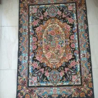 فرش  دست بافت نیمه ابریشم.. زر چرک|تابلو فرش|زنجان, |دیوار