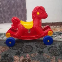 اسب دو کاره الاکلنگی و حرکتی|اسباب‌‌بازی|بومهن, |دیوار