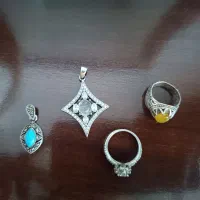 انگشتروآویز نقره