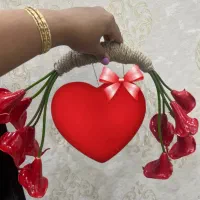 گل عروس  و سینی حنا عمده و تک|گل مصنوعی|زاهدان, |دیوار