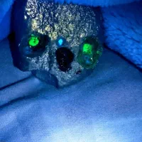 شب چراغ مصور جمجمه کاملا طبیعی از جنس سنگ