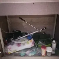 آکواریوم سه تیکه اسکلتدار با وسایل|ماهی|تالش, تالش|دیوار