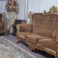 مبل سلطنتی 7نفره|مبلمان خانگی و میز عسلی|شاهین‌شهر, خانه کارگر|دیوار