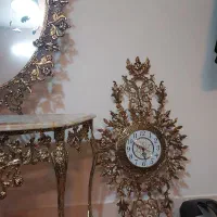 فروش آینه و شمعدان و ساعت تمام برنز|بوفه، ویترین، کنسول|ملایر, |دیوار
