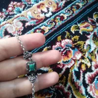 دستبند نقره سیاه قلم