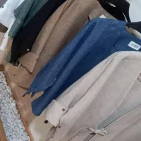 مانتو شانتون ژاکارد جلو گره