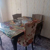 میز ناهارخوری چهار نفره|میز و صندلی غذاخوری|اشتهارد, |دیوار