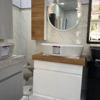 روشویی کابینتی طرح چوب تمام pvc|لوازم سرویس بهداشتی|شیراز, محراب|دیوار