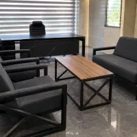 مبلمان اداری میز صندلی مدیریت طوری کد ۲۴