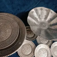 سرویس مس قدیمی|ظروف سرو و پذیرایی|کرمان, |دیوار