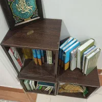 کتابخانه یا باکس چوبی ومیز تلفن