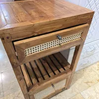 بوفه بار یک تیکه قدی تمام چوب و حصیری طرح رنسانسی|بوفه، ویترین، کنسول|شاهین‌شهر, خانه کارگر|دیوار