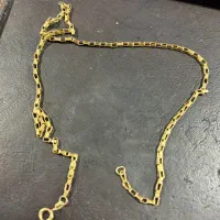 گردنبند طلا مردانه اسپرت کاملا نو با فاکتور